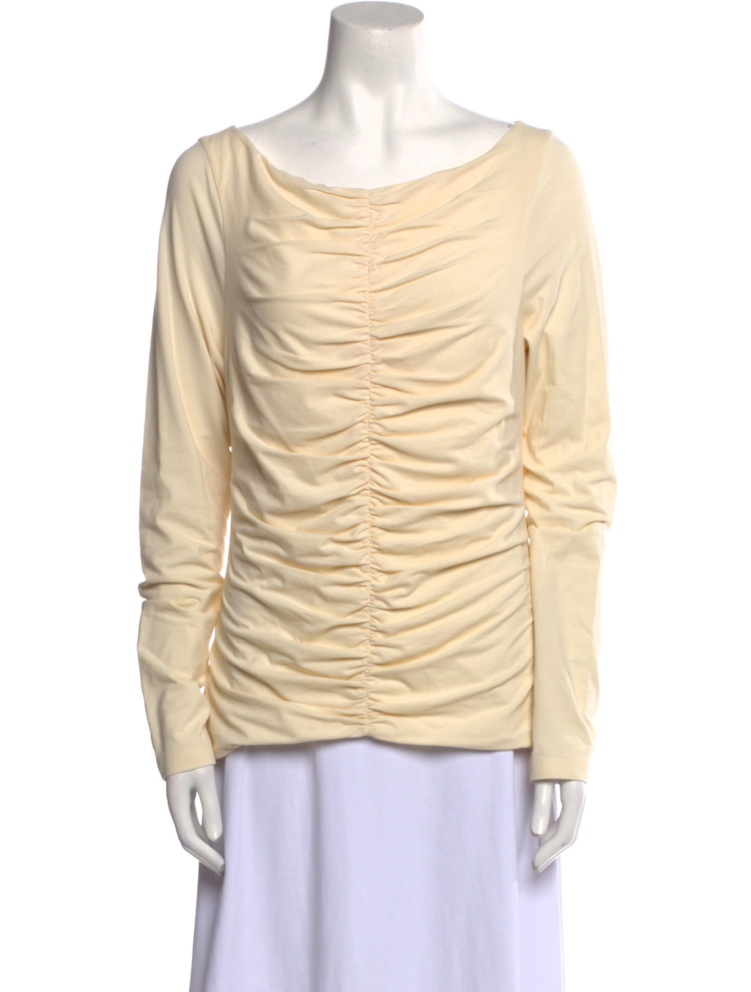 Khaite Scoop Neck Long Sleeve Top