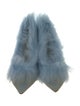 Khaite Mesh Fur Trim Pumps