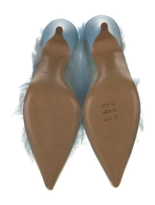 Khaite Mesh Fur Trim Pumps