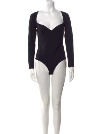 Khaite Square Neckline Long Sleeve Bodysuit w/ Tags