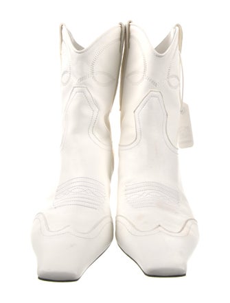 Khaite Leather Western Boots