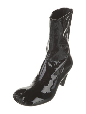Khaite Patent Leather Sock Boots