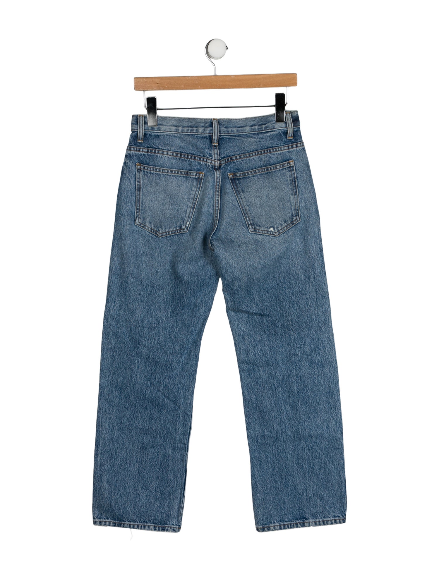 Khaite Mid-Rise Wide Leg Jeans