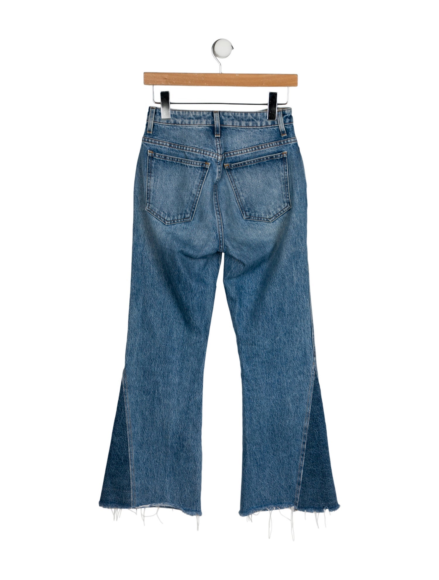 Khaite Mid-Rise Wide Leg Jeans