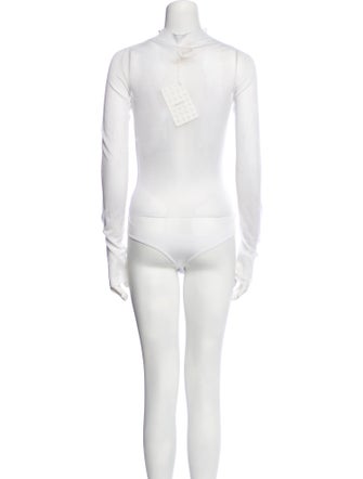 Khaite Mock Neck Long Sleeve Bodysuit