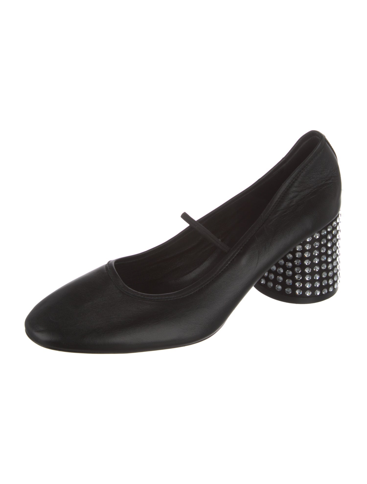 Khaite Leather Crystal Embellishments Pumps