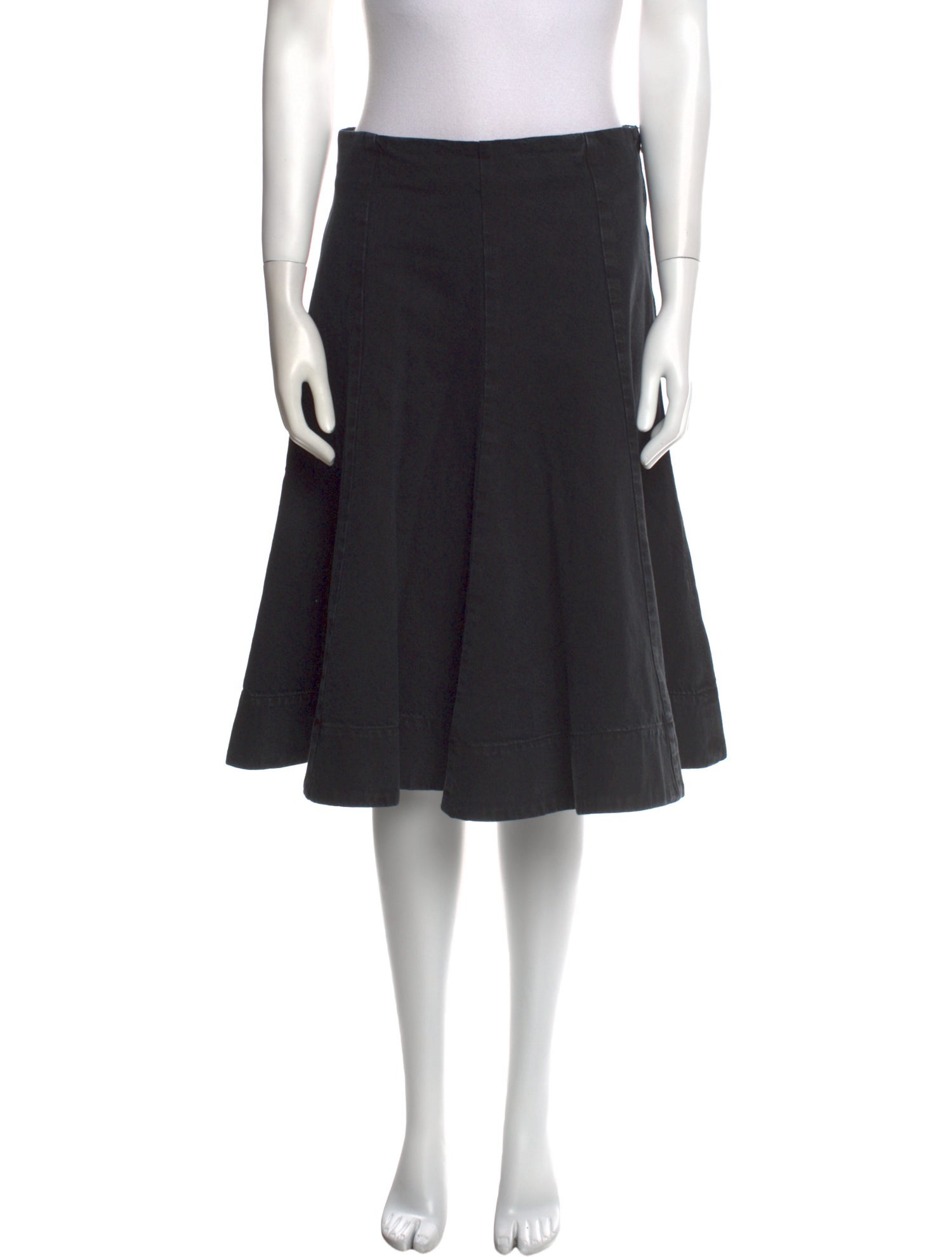 Khaite Pleated Accents Knee-Length Skirt