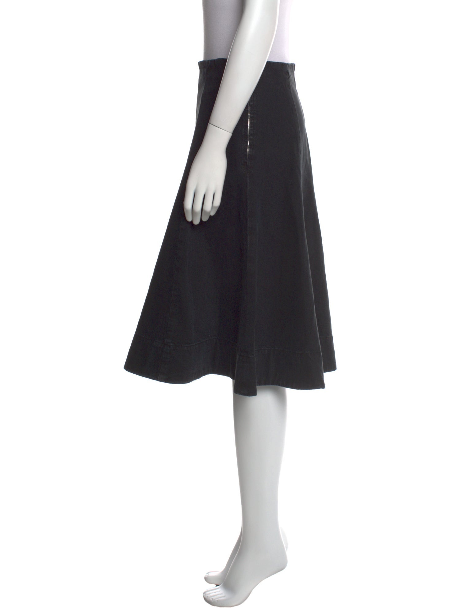 Khaite Pleated Accents Knee-Length Skirt