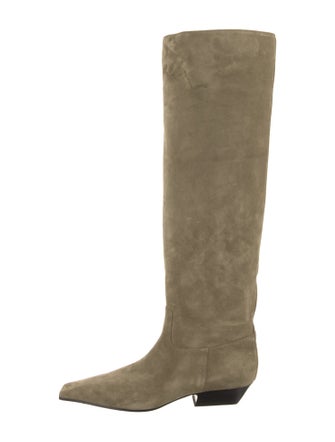 Khaite Suede Riding Boots