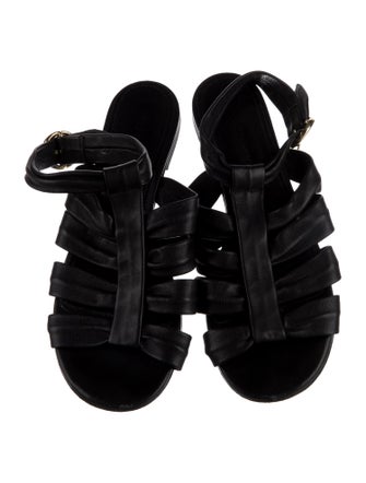 Khaite Leather Gladiator Sandals