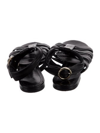 Khaite Leather Gladiator Sandals