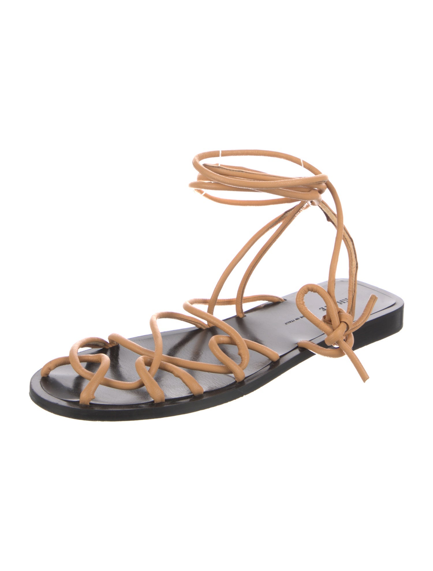 Khaite Leather Gladiator Sandals