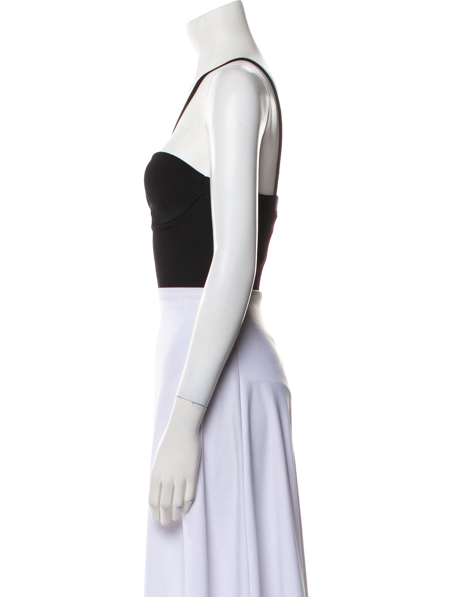 Khaite V-Neck Sleeveless Crop Top