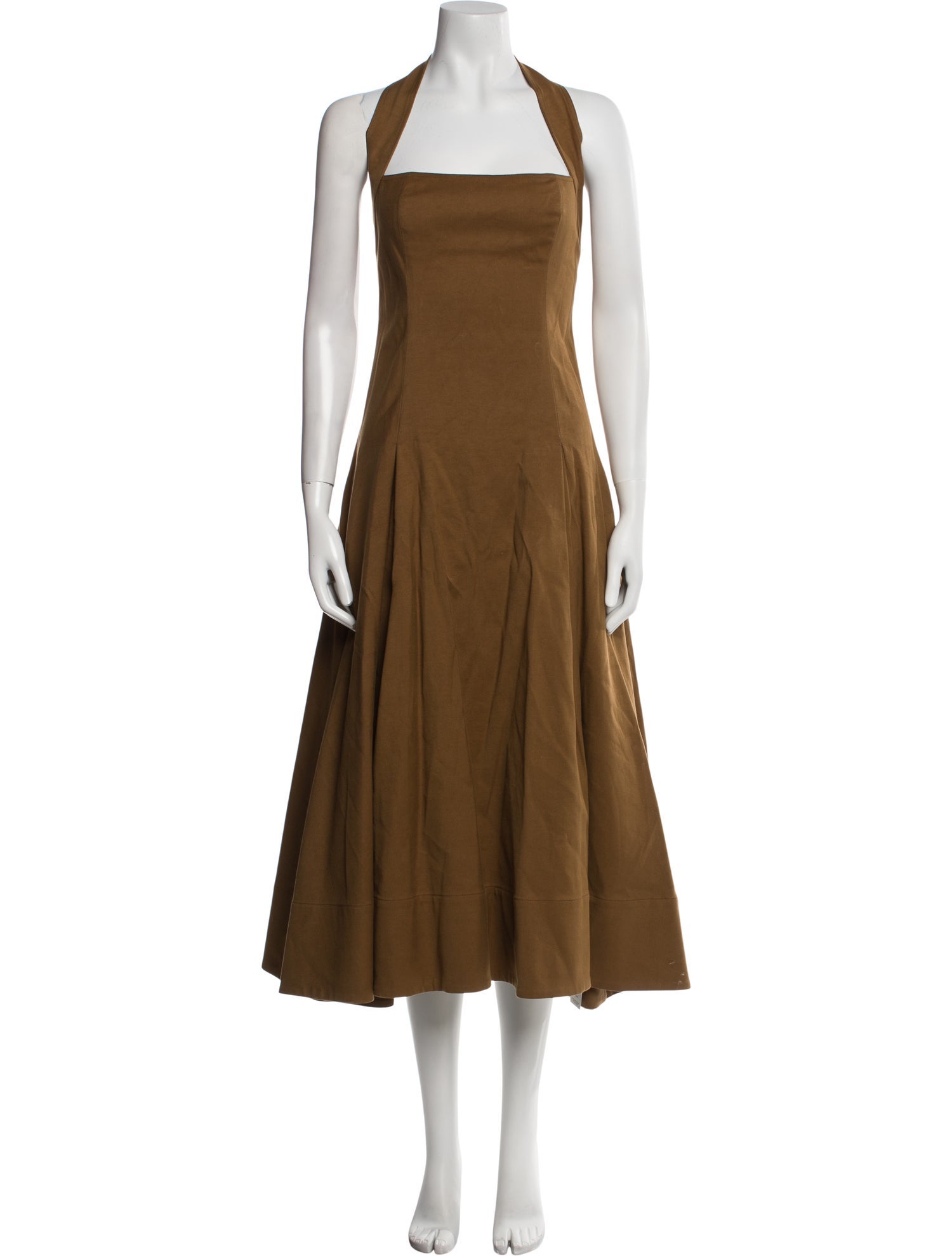 Khaite Square Neckline Long Dress