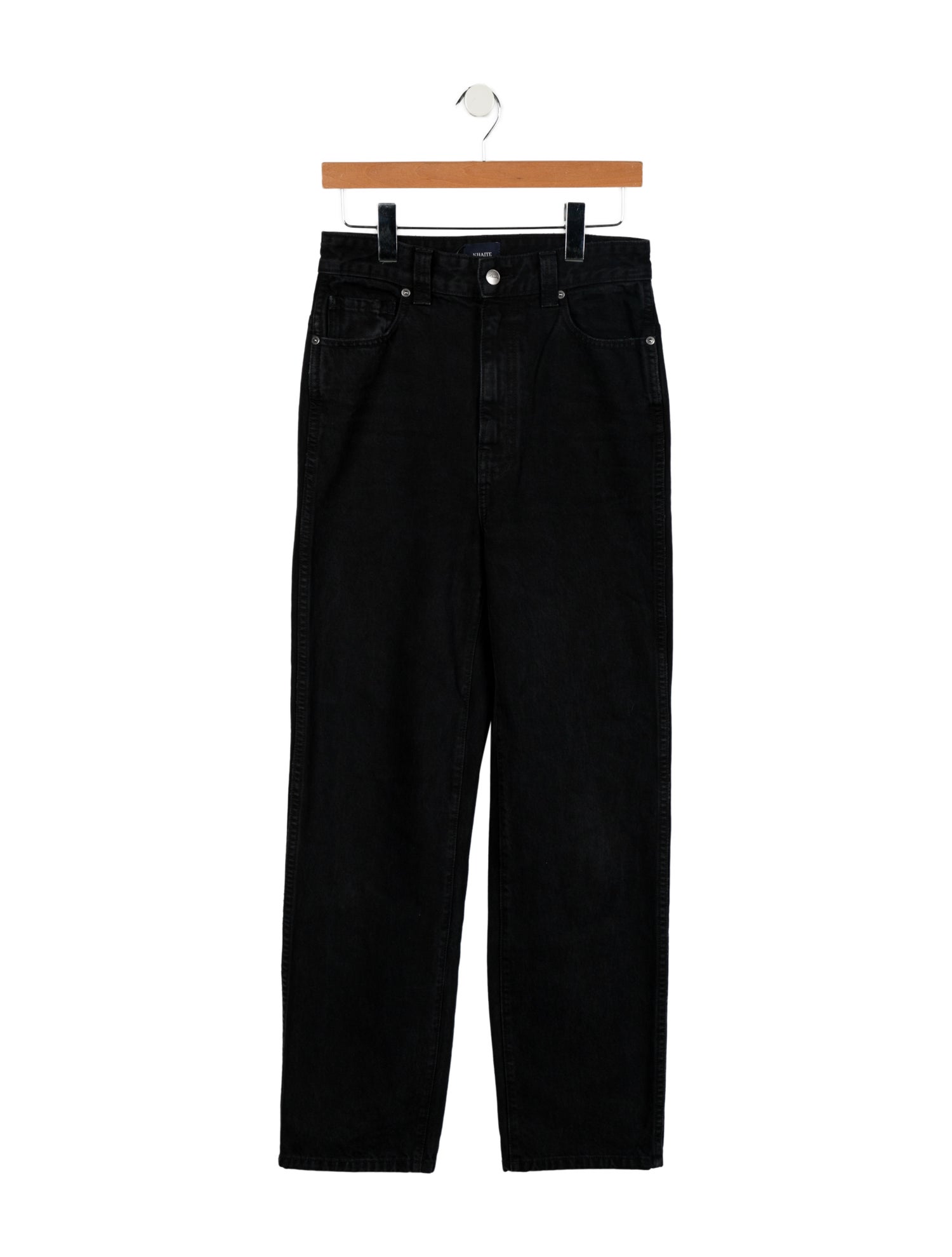 Khaite High-Rise Straight Leg Jeans