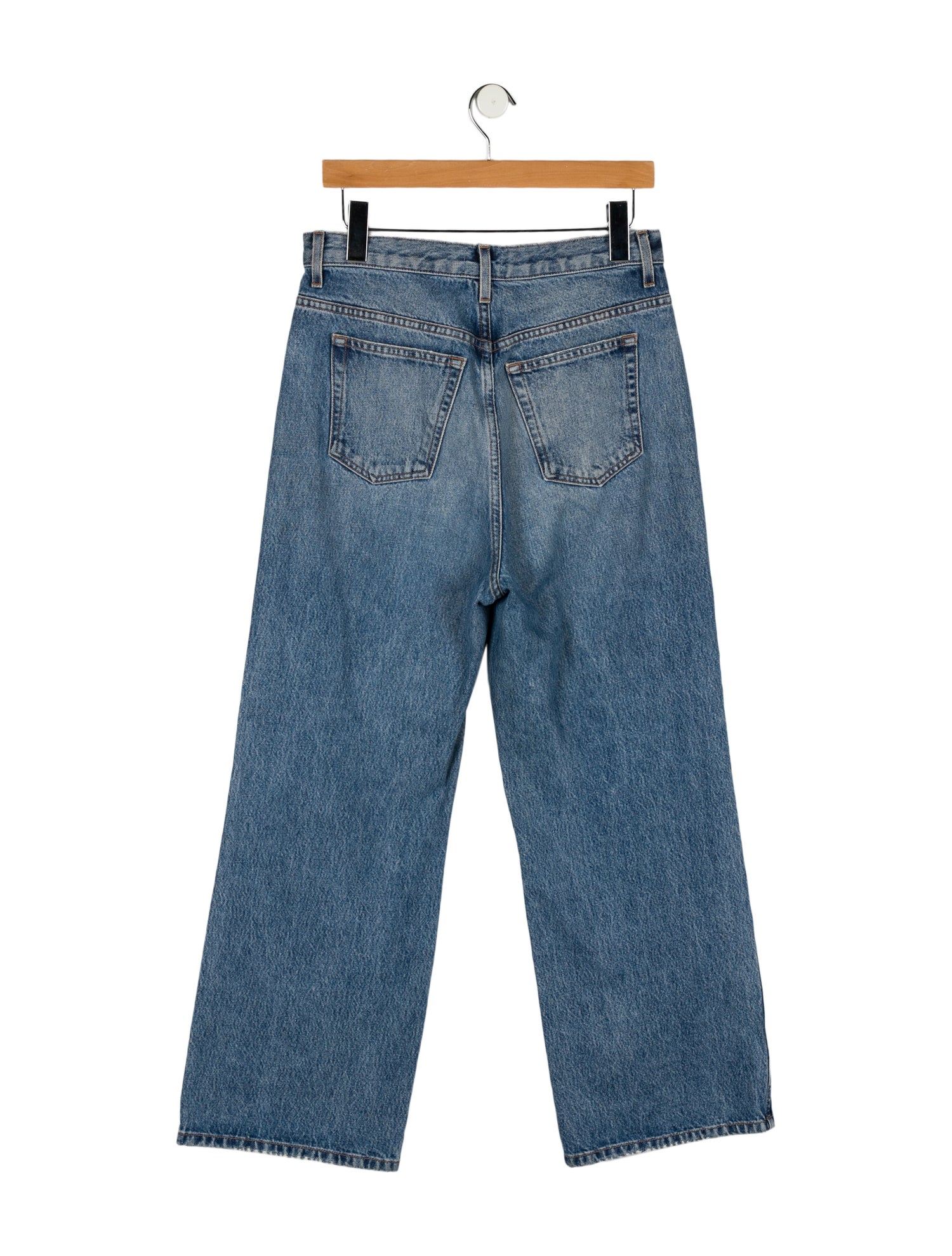 Khaite High-Rise Wide Leg Jeans