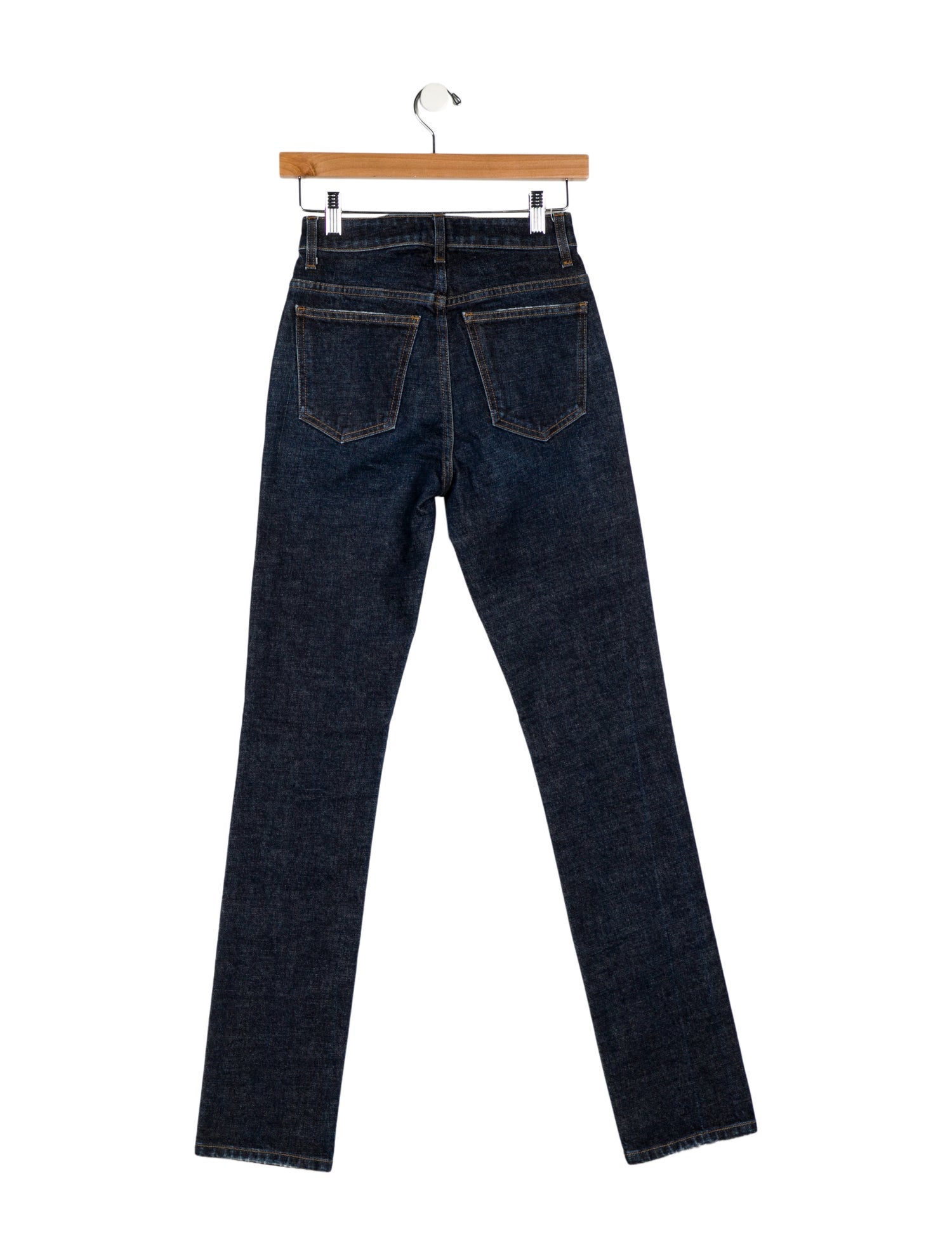 Khaite High-Rise Straight Leg Jeans