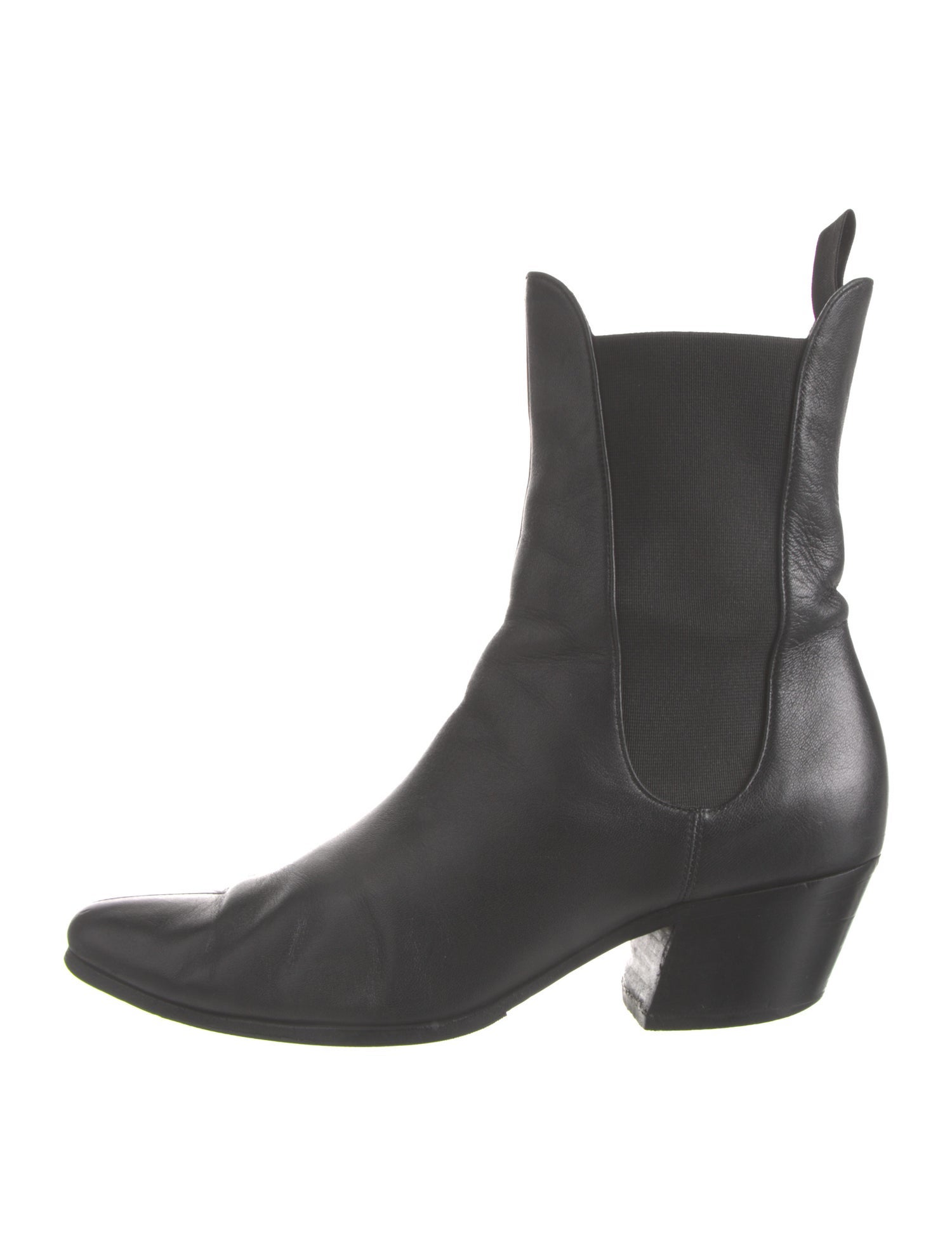 Khaite Leather Chelsea Boots