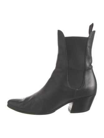 Khaite Leather Chelsea Boots