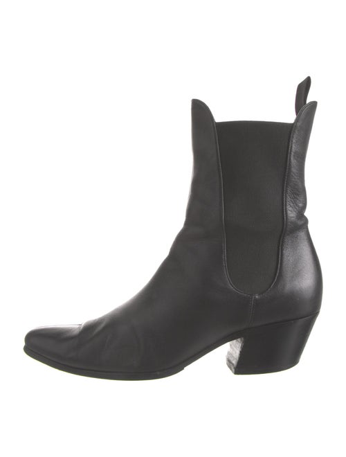 Khaite Leather Chelsea Boots