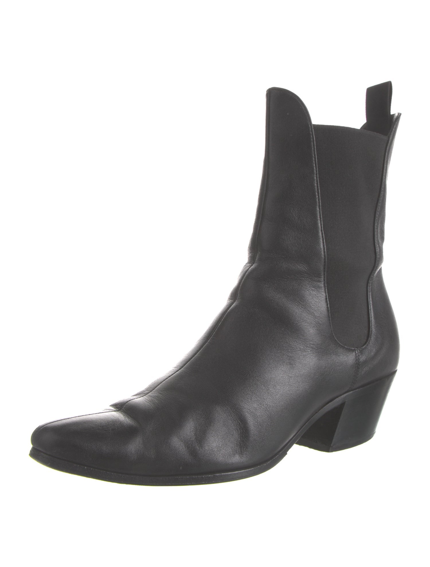 Khaite Leather Chelsea Boots