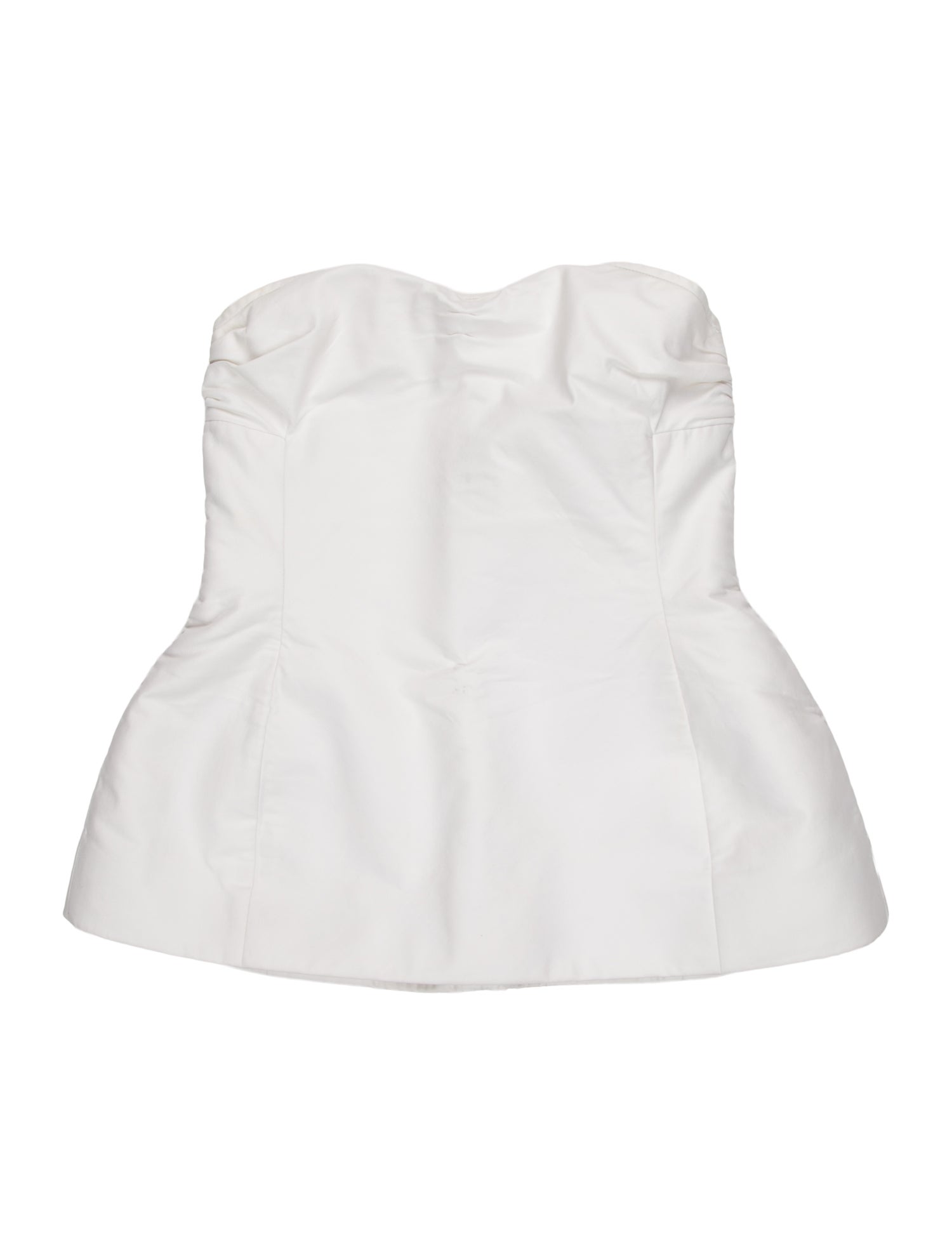 Khaite Strapless Crop Top