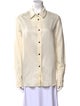 Khaite Virgin Wool Striped Button-Up Top