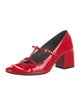 Khaite Patent Leather T-Strap Pumps