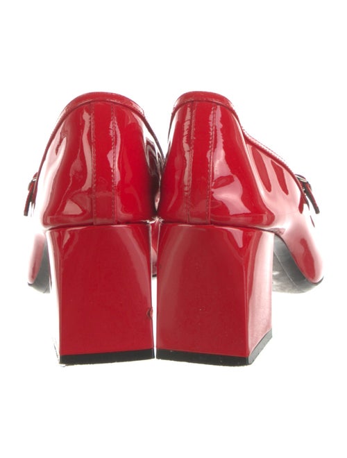 Khaite Patent Leather T-Strap Pumps