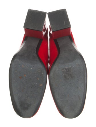 Khaite Patent Leather T-Strap Pumps