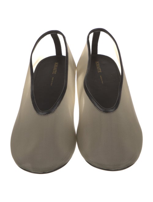 Khaite Mesh Leather Trim Embellishment Ballet Flats
