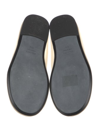 Khaite Mesh Leather Trim Embellishment Ballet Flats