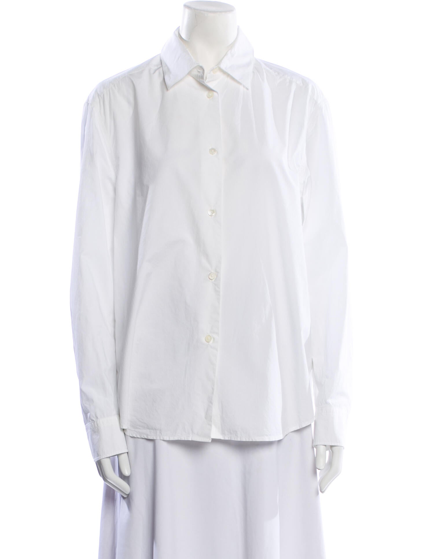 Khaite Long Sleeve Button-Up Top
