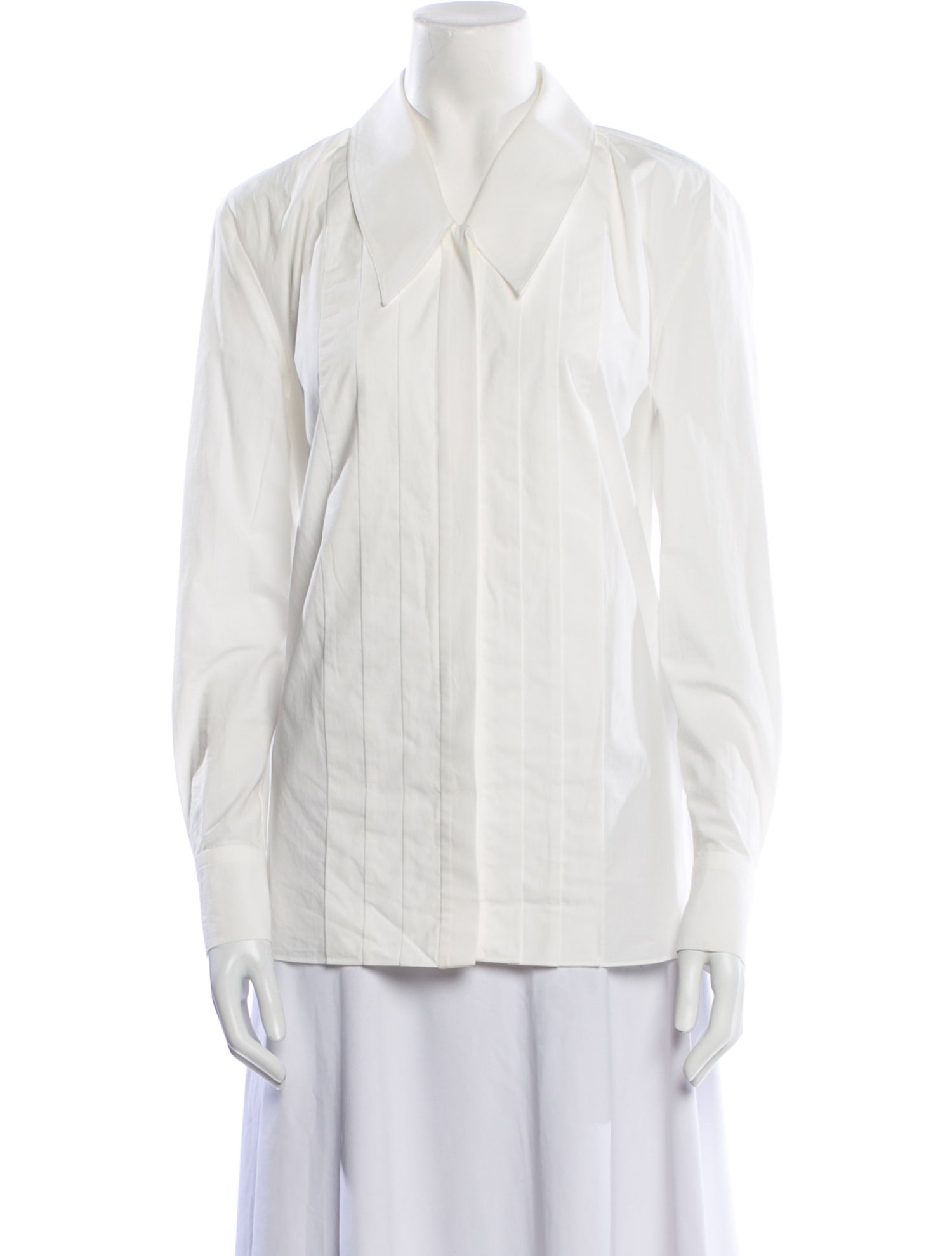 Khaite Long Sleeve Button-Up Top