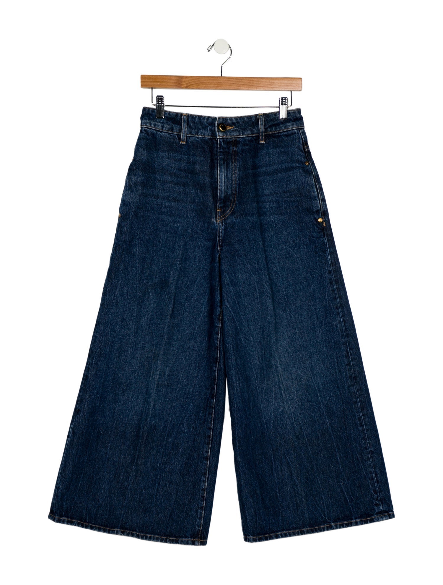 Khaite High-Rise Wide Leg Jeans