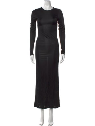 Khaite Crew Neck Long Dress