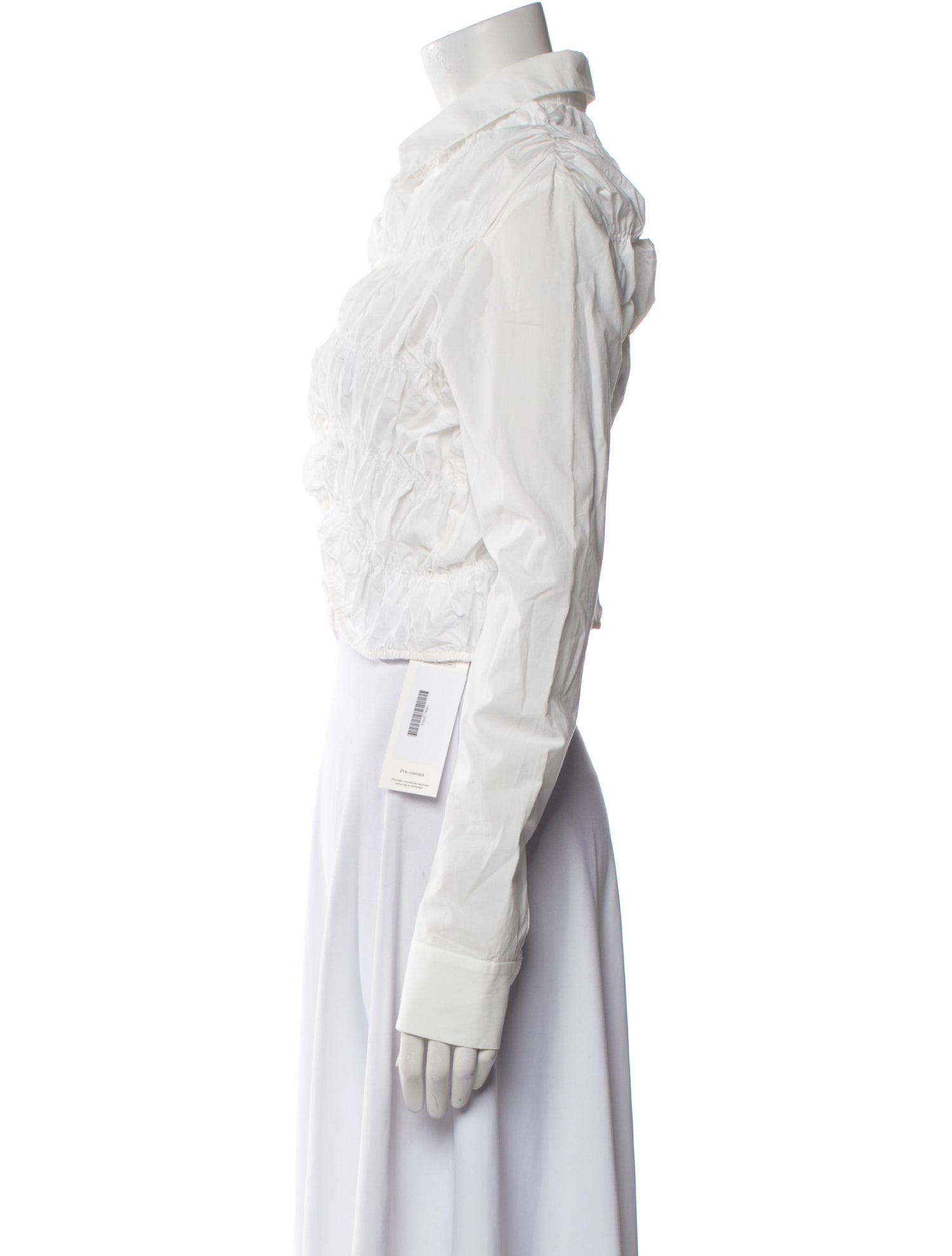 Khaite Long Sleeve Crop Top