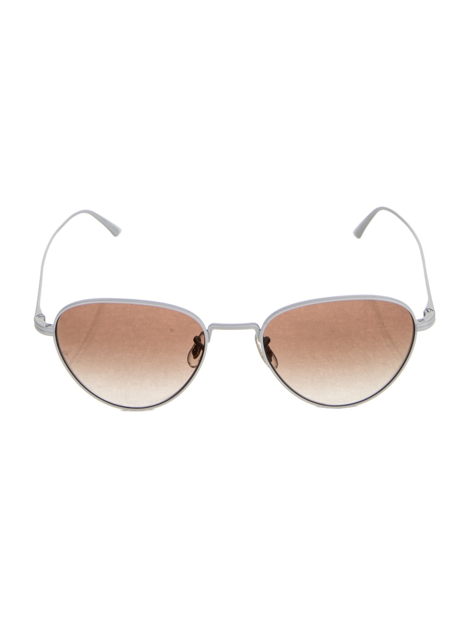 Khaite X Oliver People Round Gradient Sunglasses