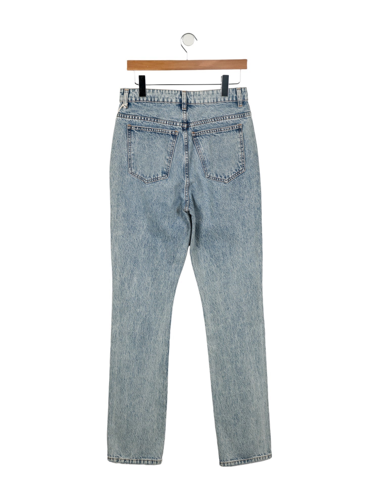 Khaite High-Rise Straight Leg Jeans