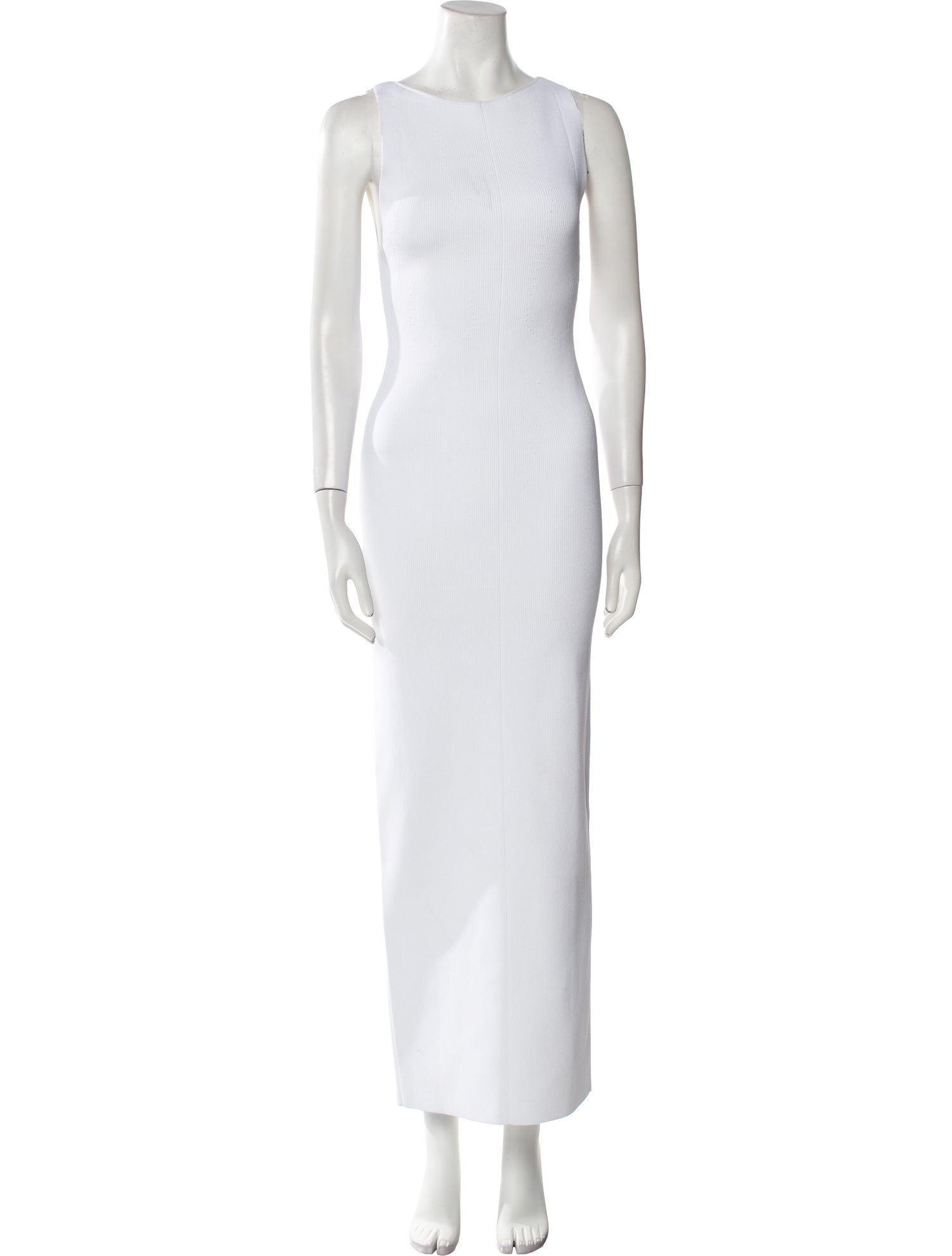 Khaite Bateau Neckline Long Dress