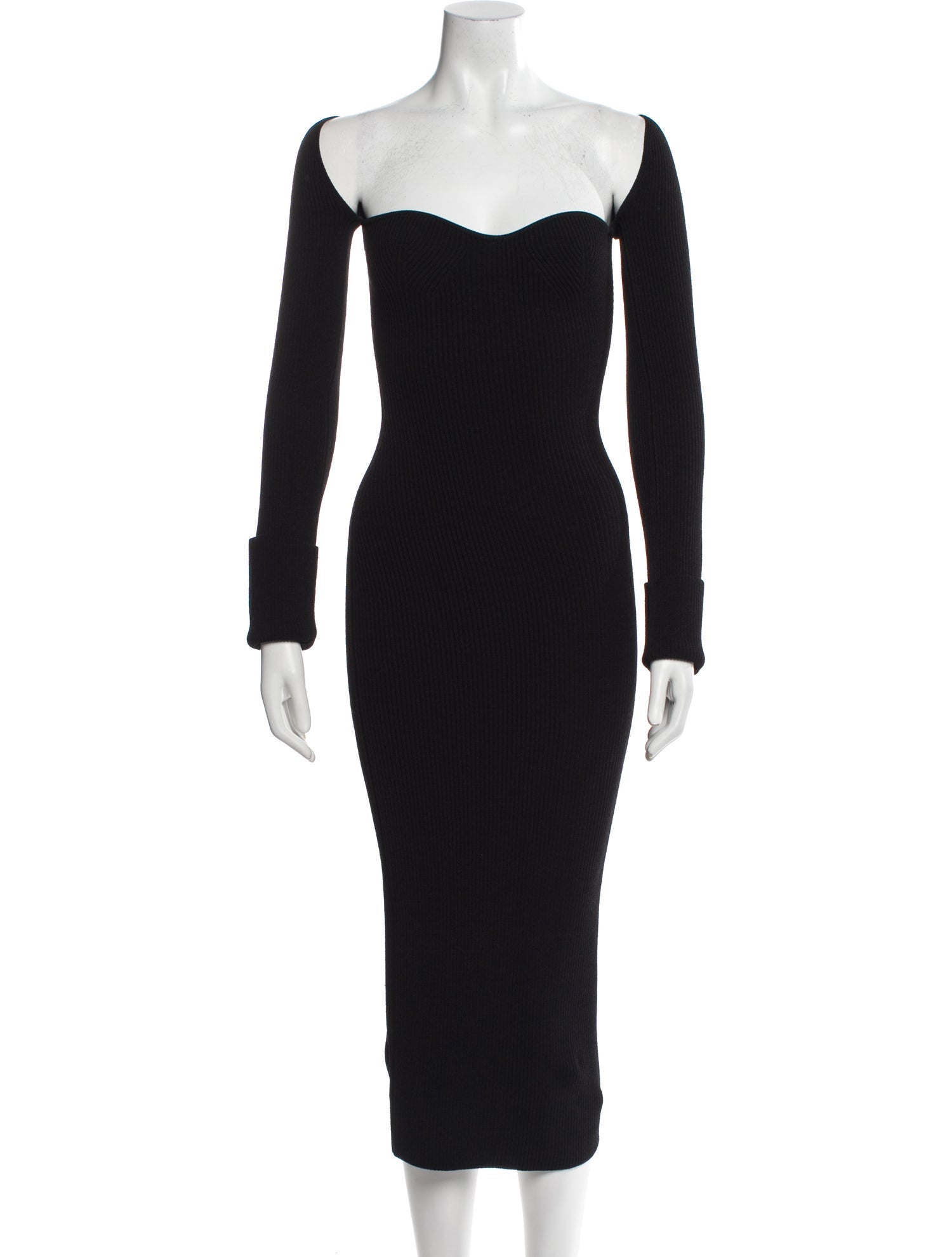 Khaite Off-The-Shoulder Midi Length Dress