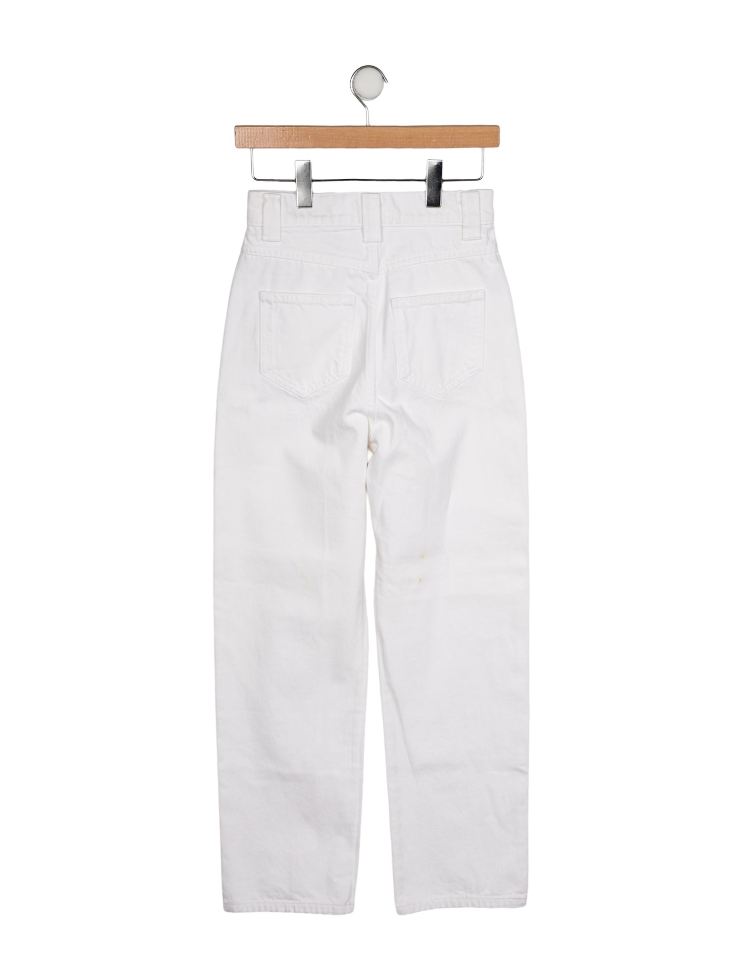 Khaite High-Rise Straight Leg Jeans