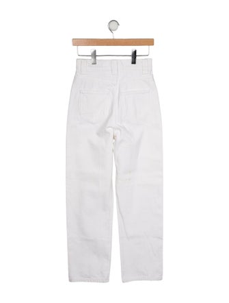 Khaite High-Rise Straight Leg Jeans