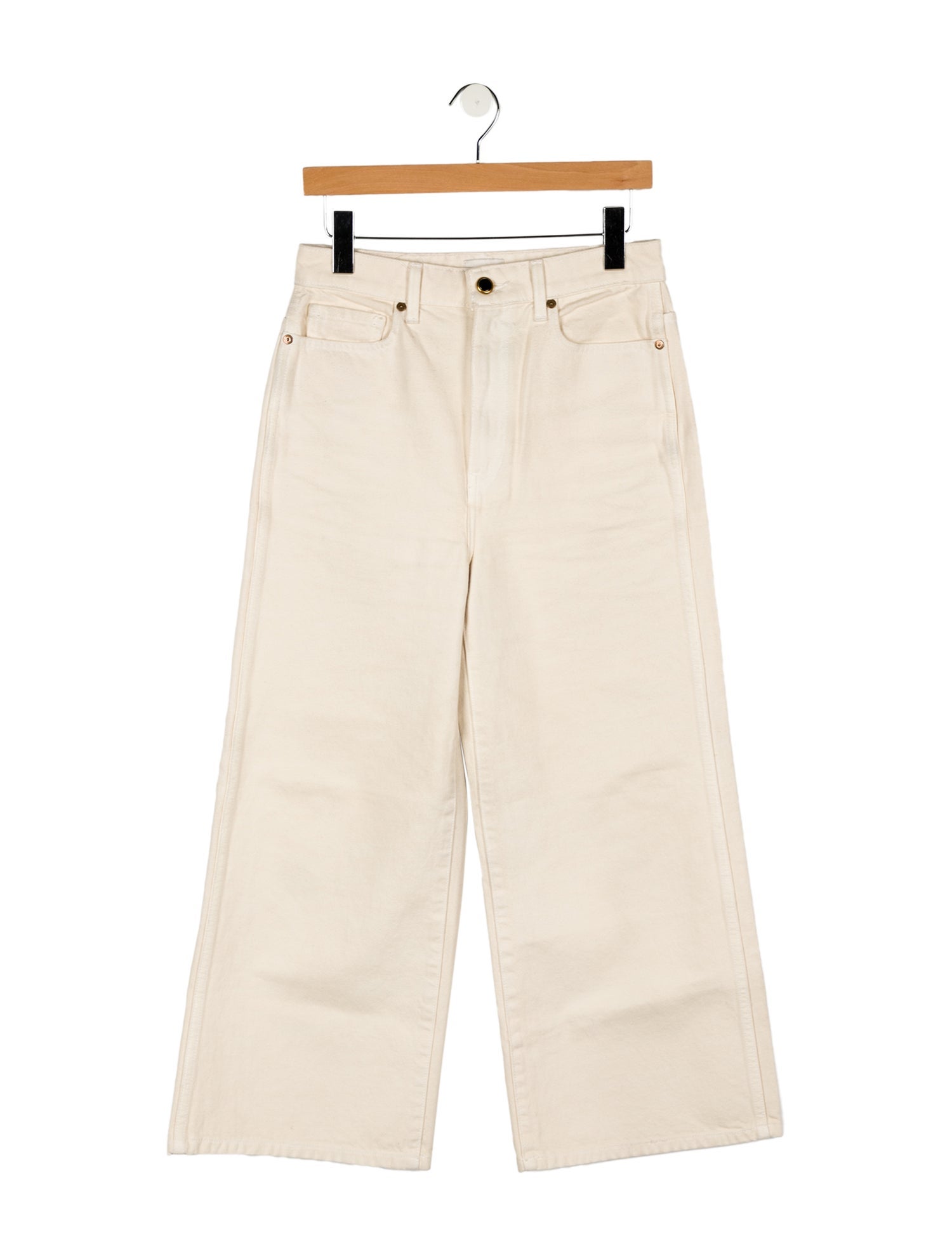 Khaite High-Rise Wide Leg Jeans