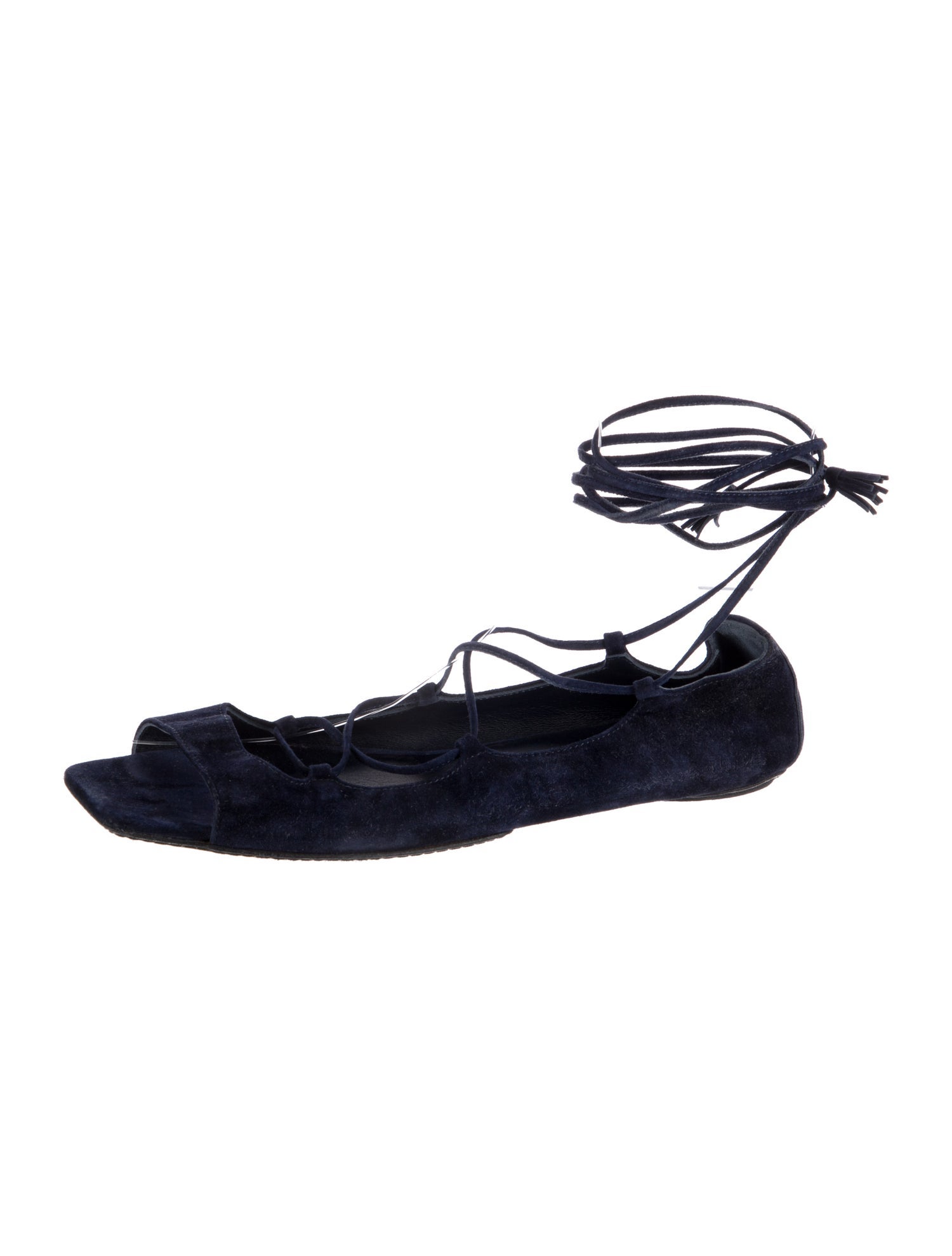 Khaite Suede Tassel Accents Gladiator Sandals