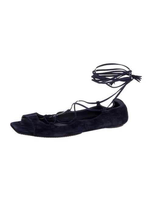 Khaite Suede Tassel Accents Gladiator Sandals