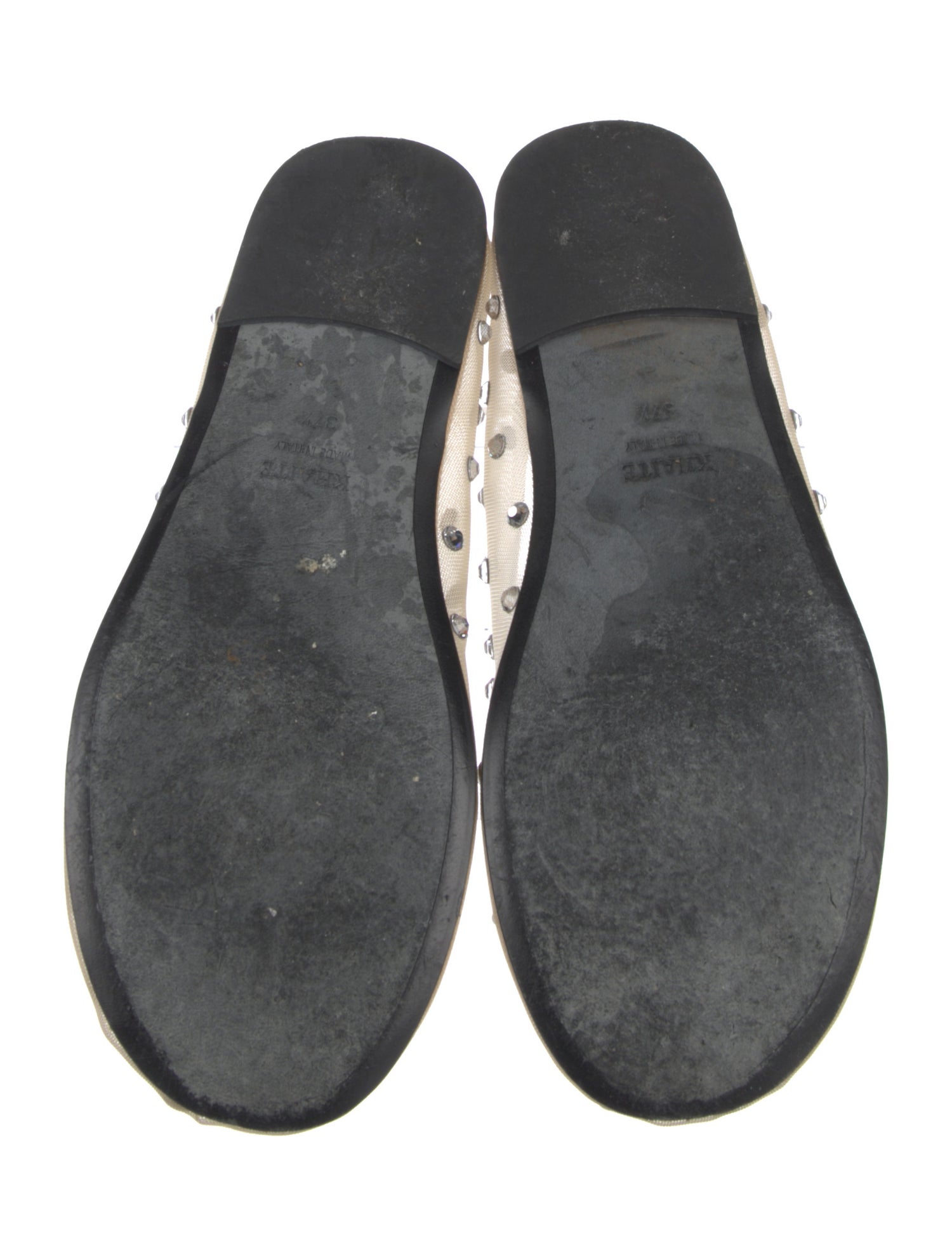 Khaite Mesh Crystal Embellishments Ballet Flats
