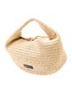 Khaite Raffia Top Handle Bag