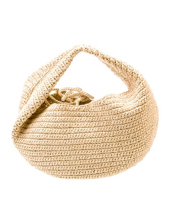 Khaite Raffia Top Handle Bag