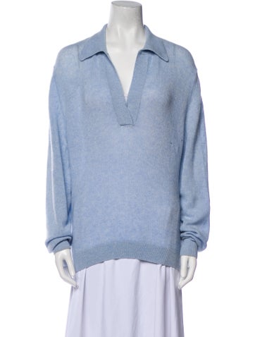 Khaite Knitwear Cashmere Plunge Neckline Sweater S